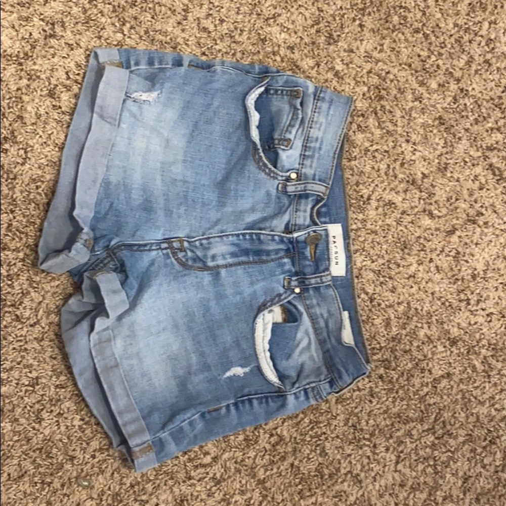 Denim shorts